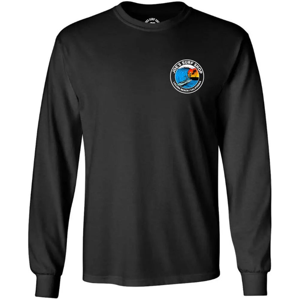 Joe's Surf Shop Skeleton Surfer Long Sleeve Tee - Angler's Pro Tackle & Outdoors