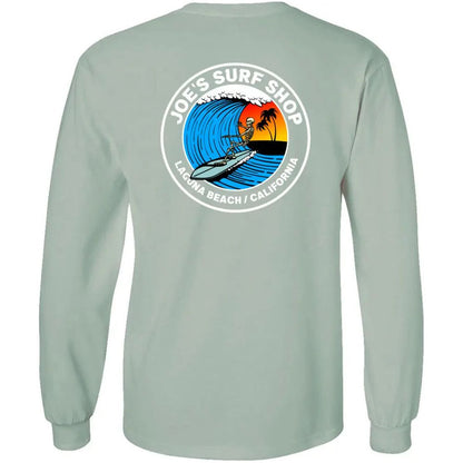 Joe's Surf Shop Skeleton Surfer Long Sleeve Tee - Angler's Pro Tackle & Outdoors
