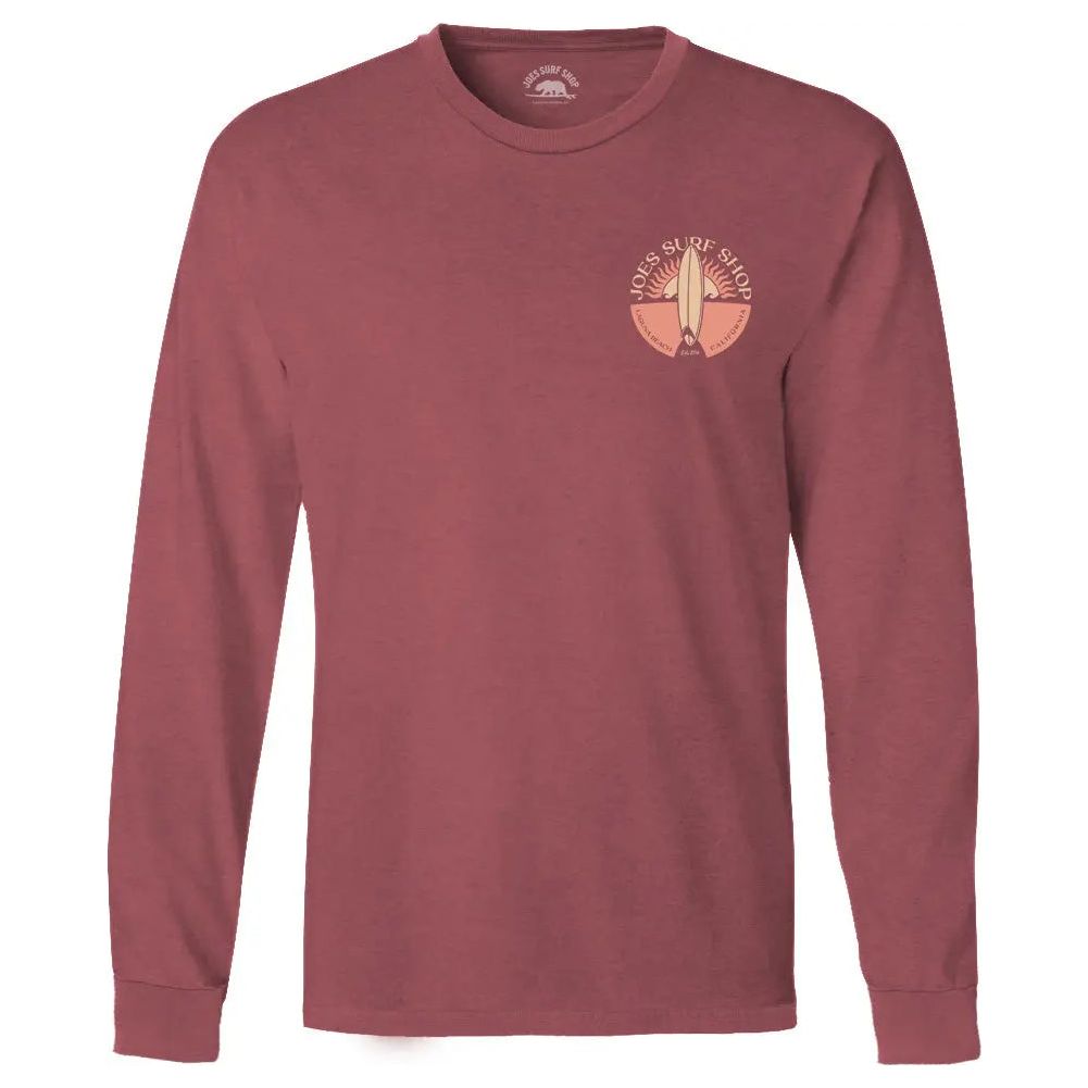 Joe's Surf Shop Sunset Scene Beach Wash® Garment Dyed Long Sleeve Tee - Angler's Pro Tackle & Outdoors