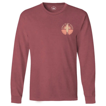 Joe's Surf Shop Sunset Scene Beach Wash® Garment Dyed Long Sleeve Tee - Angler's Pro Tackle & Outdoors