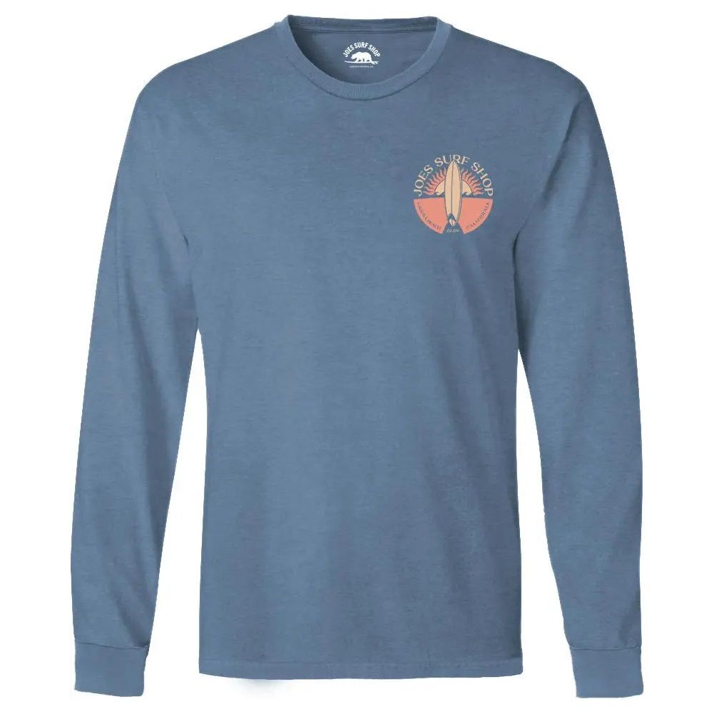 Joe's Surf Shop Sunset Scene Beach Wash® Garment Dyed Long Sleeve Tee - Angler's Pro Tackle & Outdoors