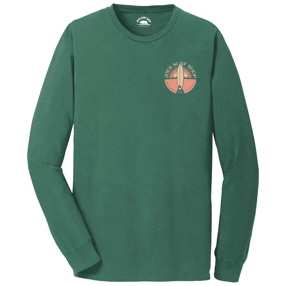 Joe's Surf Shop Sunset Scene Beach Wash® Garment Dyed Long Sleeve Tee - Angler's Pro Tackle & Outdoors