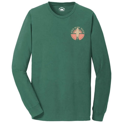 Joe's Surf Shop Sunset Scene Beach Wash® Garment Dyed Long Sleeve Tee - Angler's Pro Tackle & Outdoors