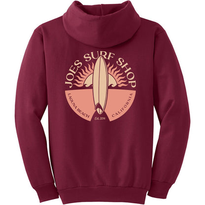 Joe's Surf Shop Sunset Scene Pullover Surf Hoodie - Angler's Pro Tackle & Outdoors