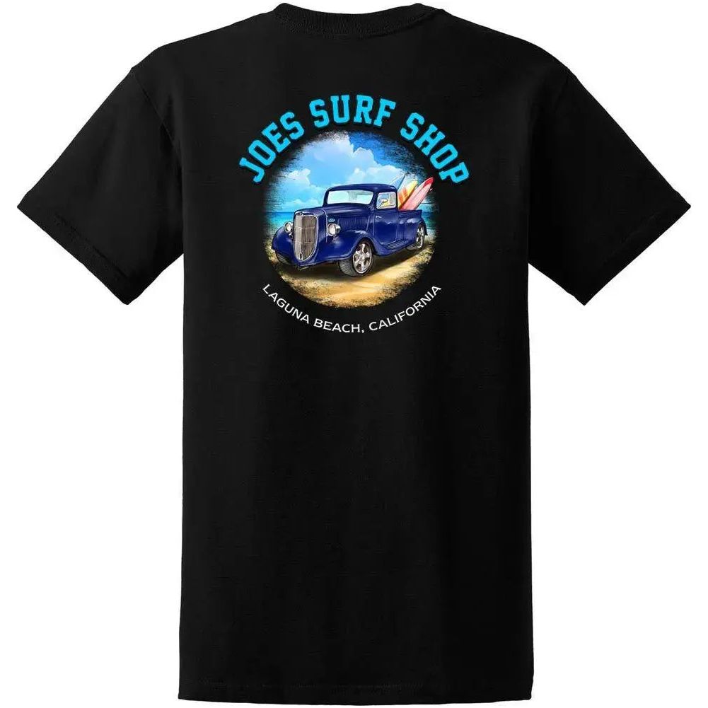 Joe's Surf Shop Surf Truck Design Heavyweight Cotton Tee - Angler's Pro Tackle & Outdoors