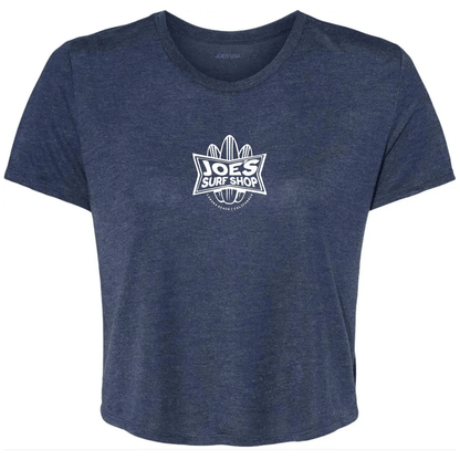 Joe's Surf Shop Surfboards Flowy Crop Tee - Angler's Pro Tackle & Outdoors