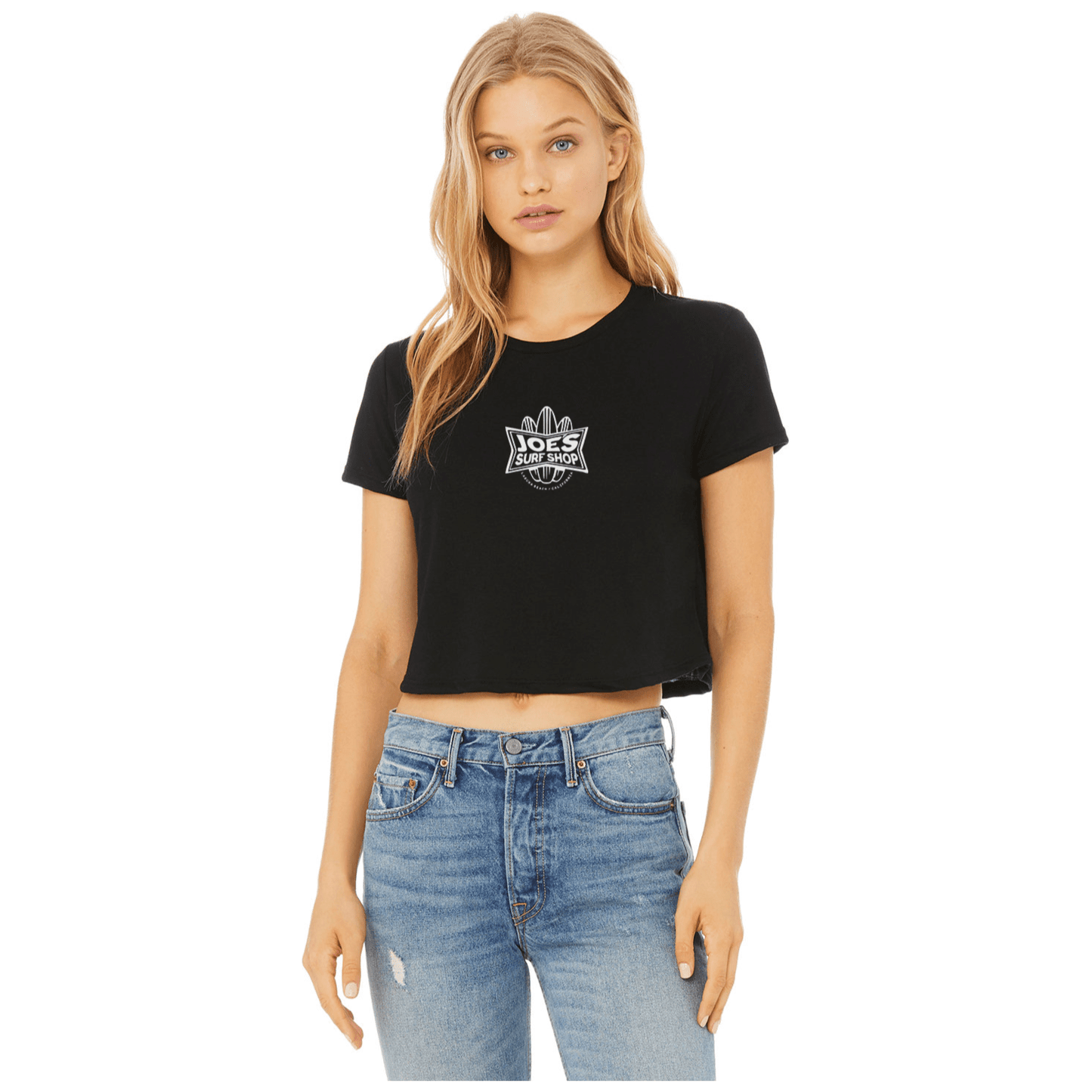 Joe's Surf Shop Surfboards Flowy Crop Tee - Angler's Pro Tackle & Outdoors