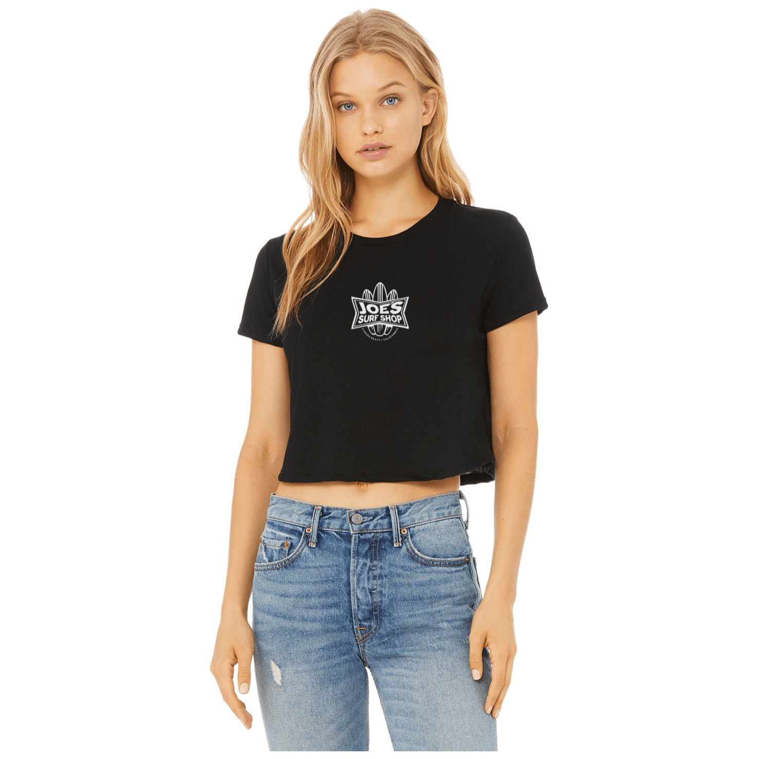 Joe's Surf Shop Surfboards Flowy Crop Tee - Angler's Pro Tackle & Outdoors