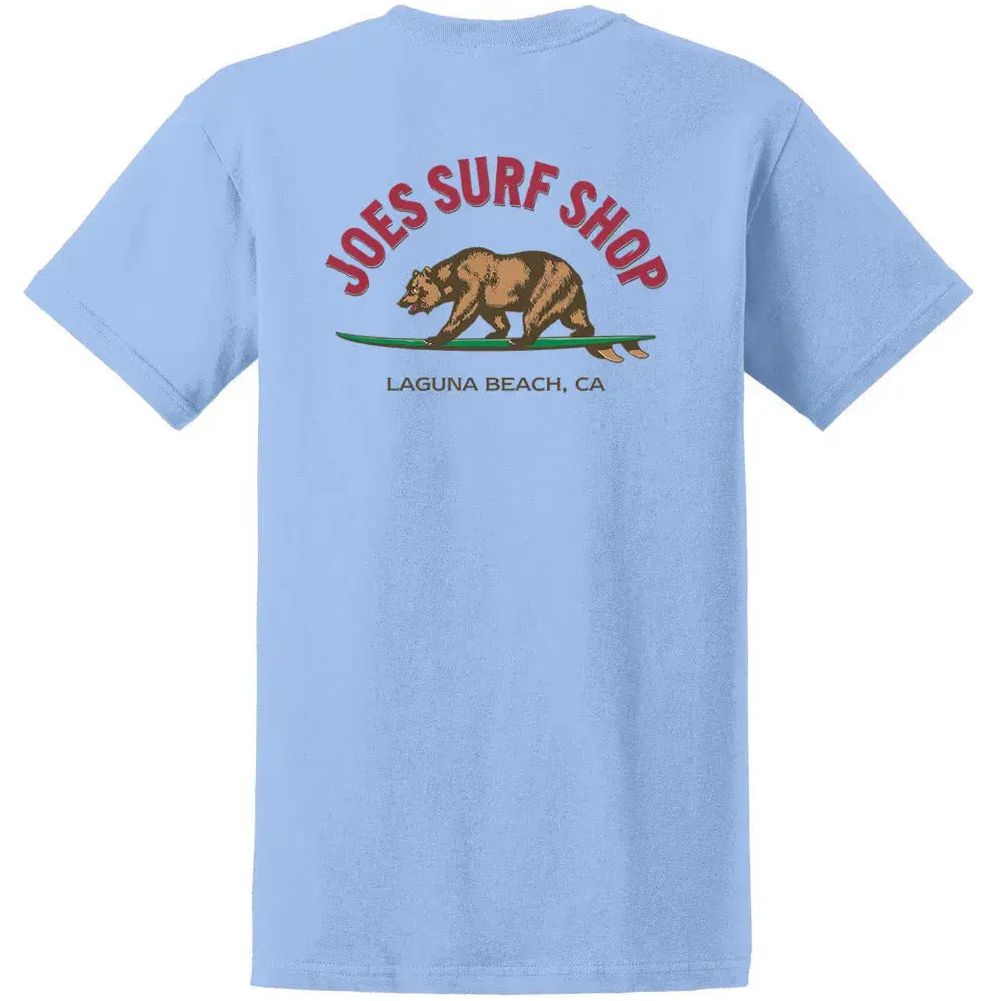 Joe's Surf Shop Surfing Bear Heavyweight Cotton Tee - Angler's Pro Tackle & Outdoors