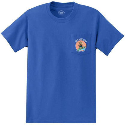 Joe's Surf Shop Teddy The Surfing Dog Heavyweight Pocket Tee - Angler's Pro Tackle & Outdoors
