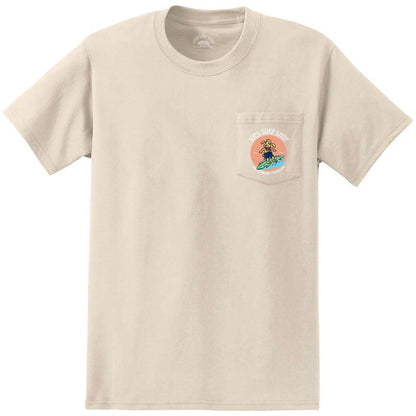 Joe's Surf Shop Teddy The Surfing Dog Heavyweight Pocket Tee - Angler's Pro Tackle & Outdoors