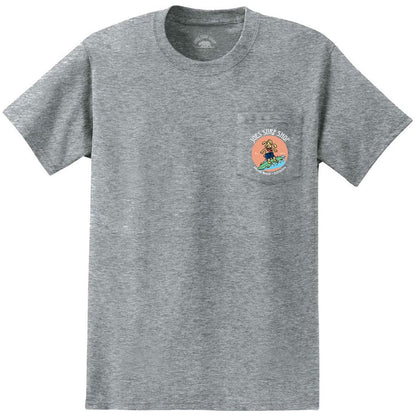 Joe's Surf Shop Teddy The Surfing Dog Heavyweight Pocket Tee - Angler's Pro Tackle & Outdoors