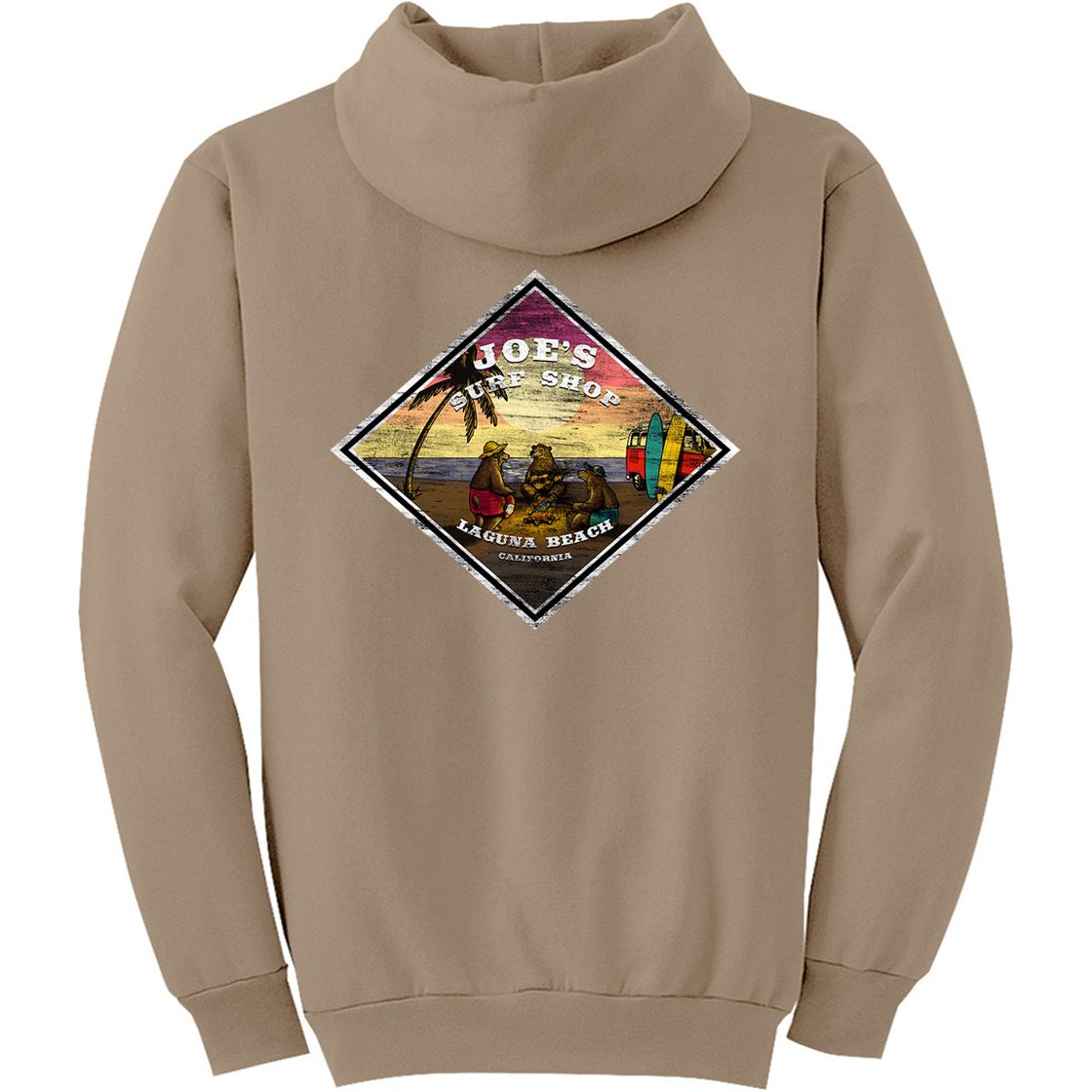 Joe's Surf Shop Three Bears on the Beach Pullover Surf Hoodie - Angler's Pro Tackle & Outdoors