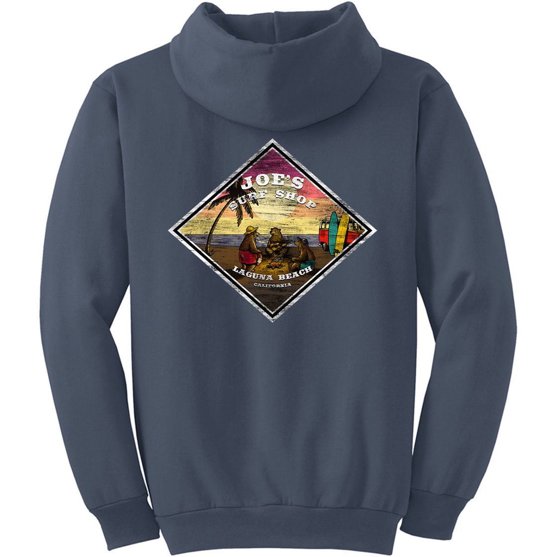 Joe's Surf Shop Three Bears on the Beach Pullover Surf Hoodie - Angler's Pro Tackle & Outdoors