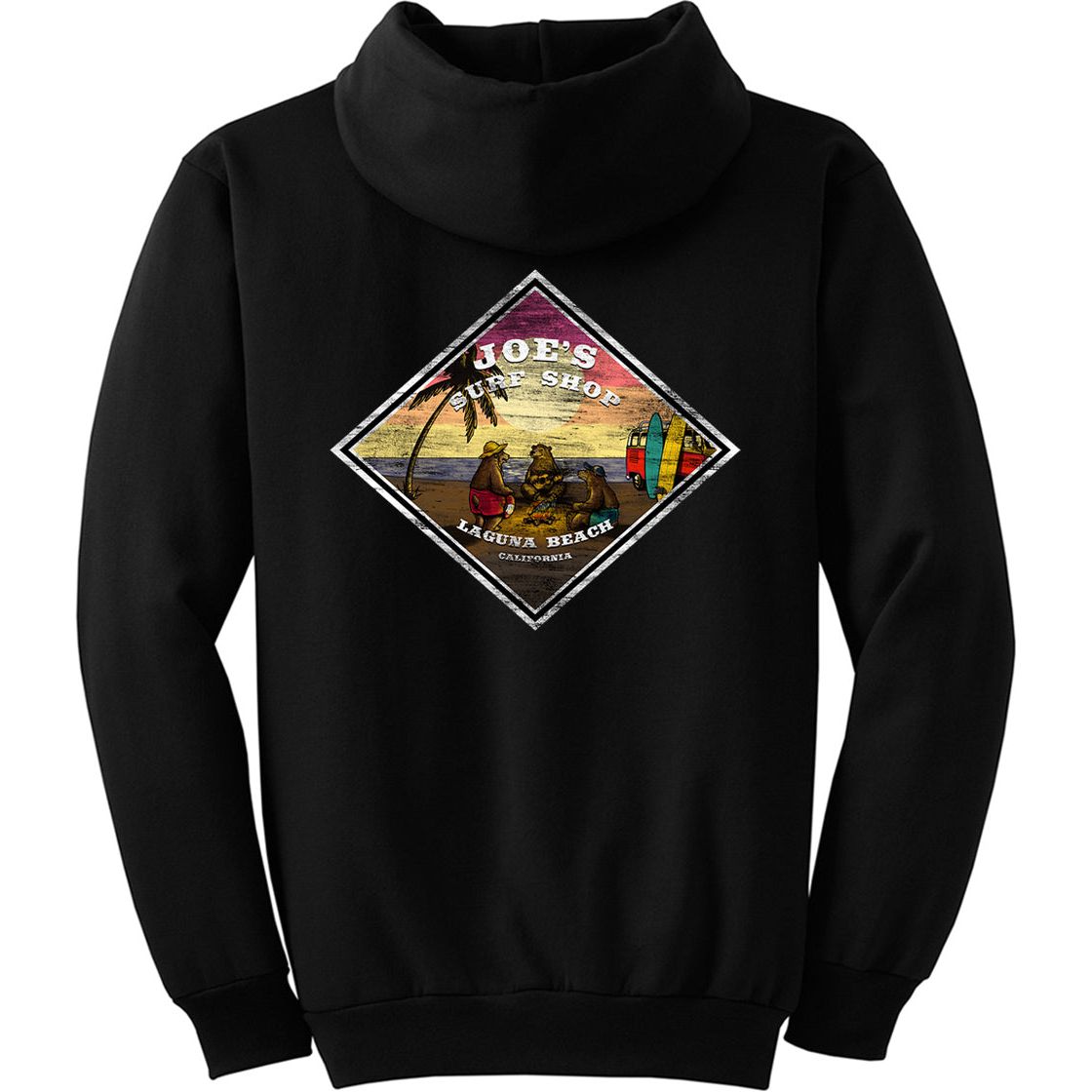 Joe's Surf Shop Three Bears on the Beach Pullover Surf Hoodie - Angler's Pro Tackle & Outdoors