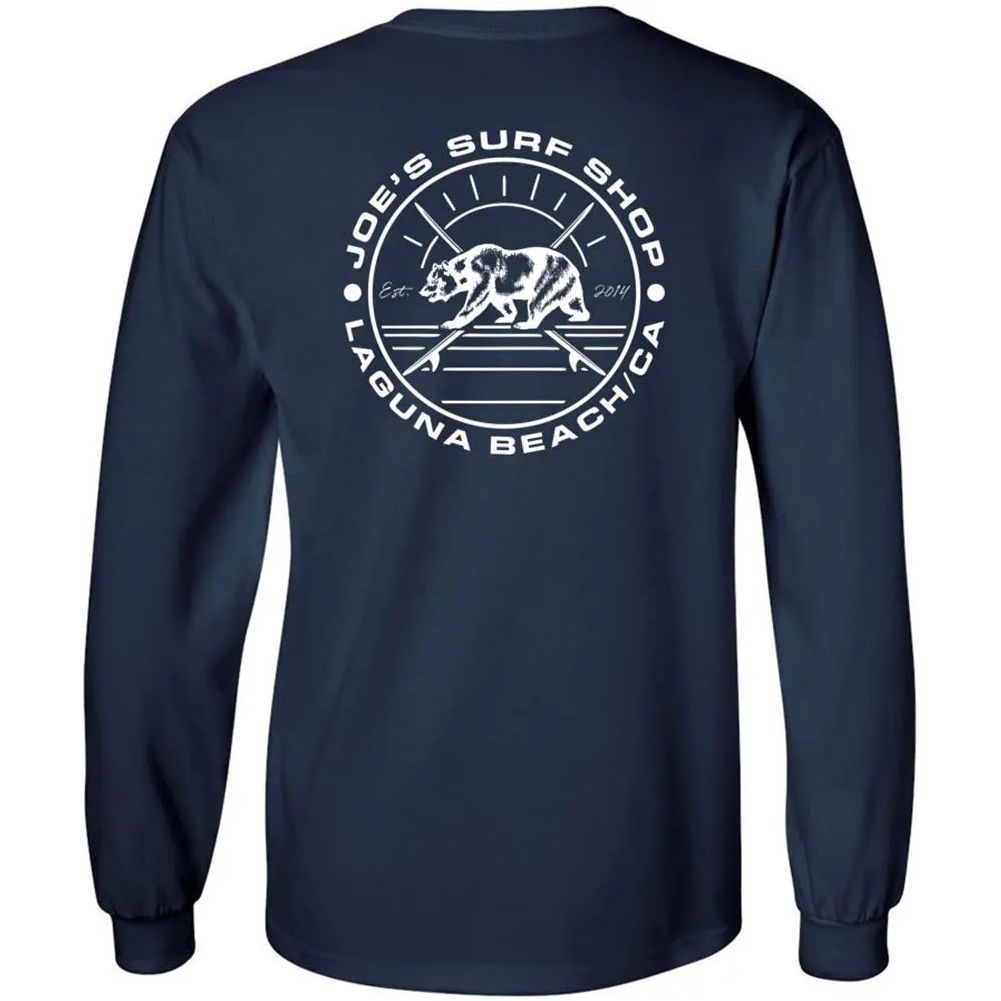 Joe's Surf Shop Vintage Surfing Bear Long Sleeve Tee - Angler's Pro Tackle & Outdoors