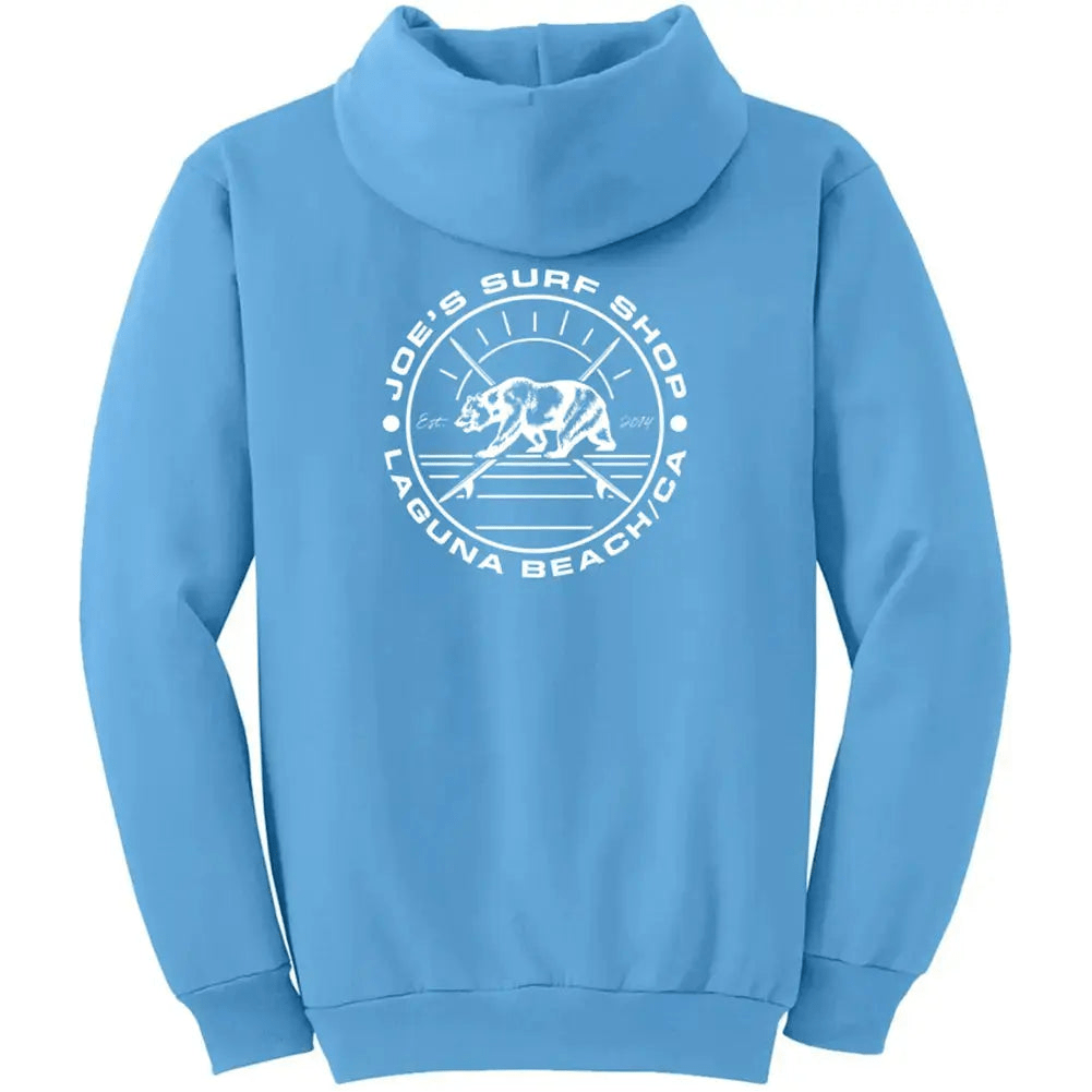Joe's Surf Shop Vintage Surfing Bear Pullover Hoodie - Angler's Pro Tackle & Outdoors