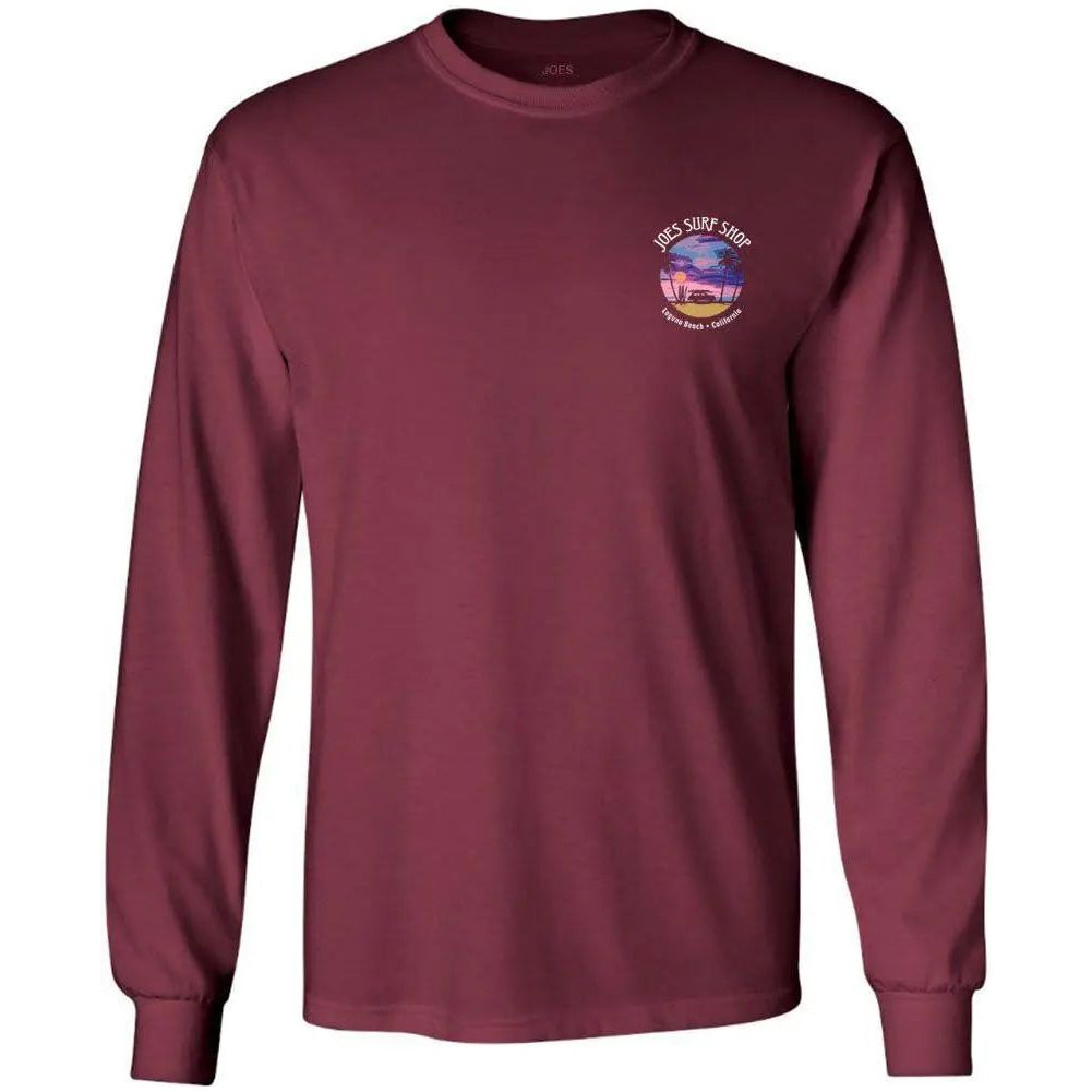 Joe's Surf Shop Wagon Silhouette Long Sleeve Cotton T-Shirt - Angler's Pro Tackle & Outdoors