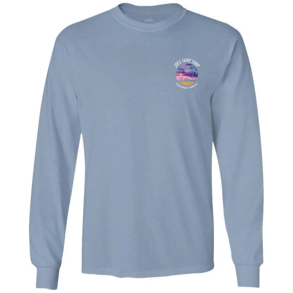 Joe's Surf Shop Wagon Silhouette Long Sleeve Cotton T-Shirt - Angler's Pro Tackle & Outdoors