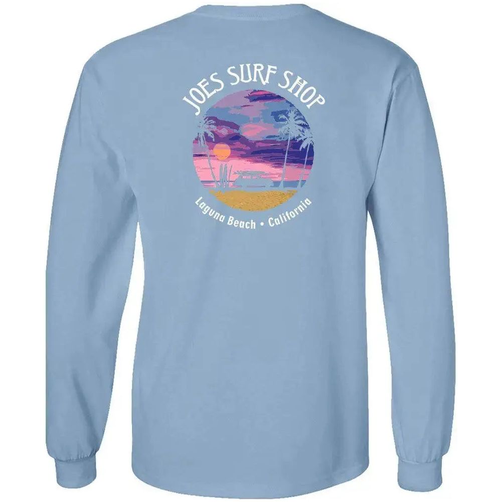 Joe's Surf Shop Wagon Silhouette Long Sleeve Cotton T-Shirt - Angler's Pro Tackle & Outdoors