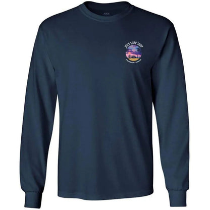 Joe's Surf Shop Wagon Silhouette Long Sleeve Cotton T-Shirt - Angler's Pro Tackle & Outdoors