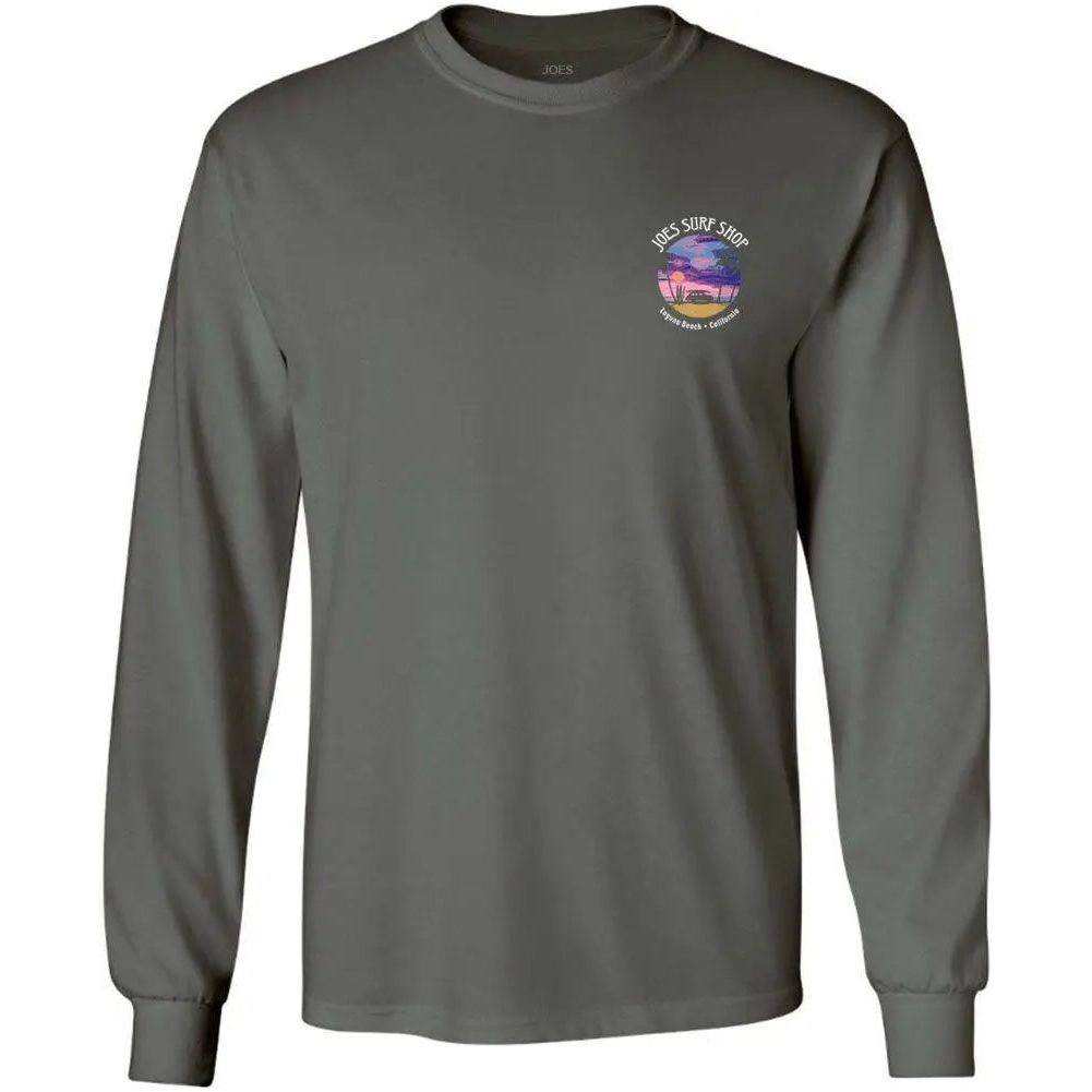 Joe's Surf Shop Wagon Silhouette Long Sleeve Cotton T-Shirt - Angler's Pro Tackle & Outdoors