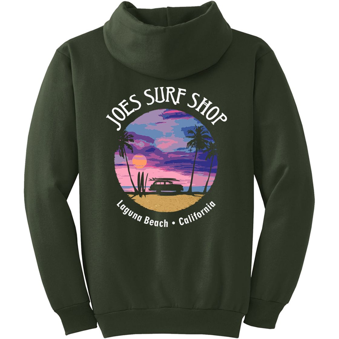 Joe's Surf Shop Wagon Silhouette Pullover Surf Hoodie - Angler's Pro Tackle & Outdoors