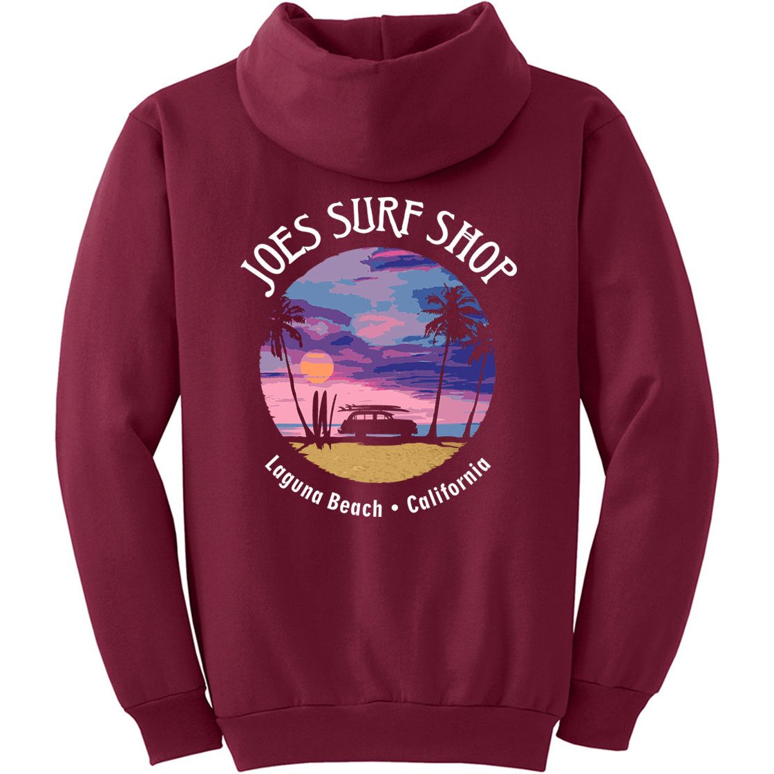 Joe's Surf Shop Wagon Silhouette Pullover Surf Hoodie - Angler's Pro Tackle & Outdoors