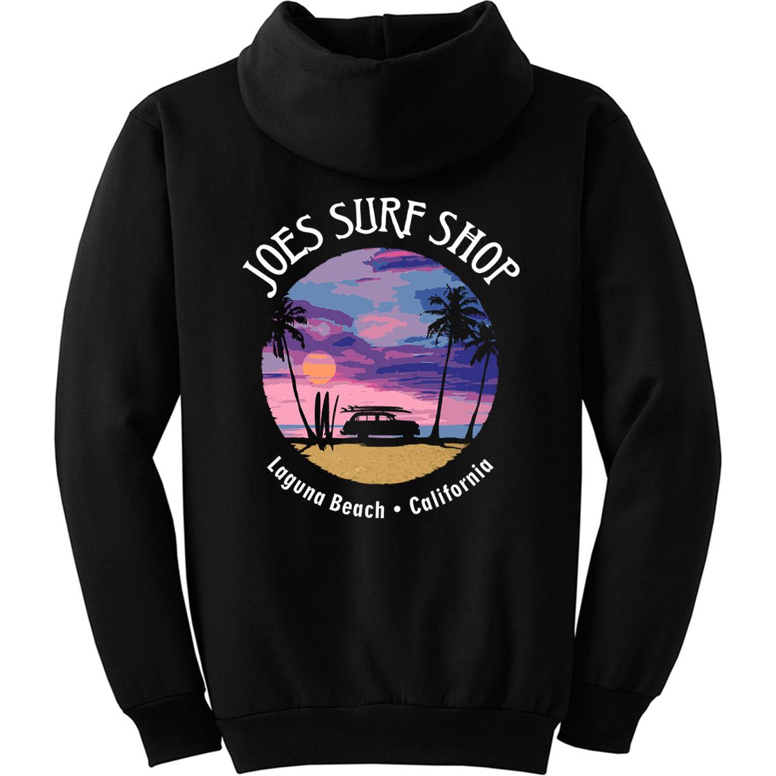 Joe's Surf Shop Wagon Silhouette Pullover Surf Hoodie - Angler's Pro Tackle & Outdoors