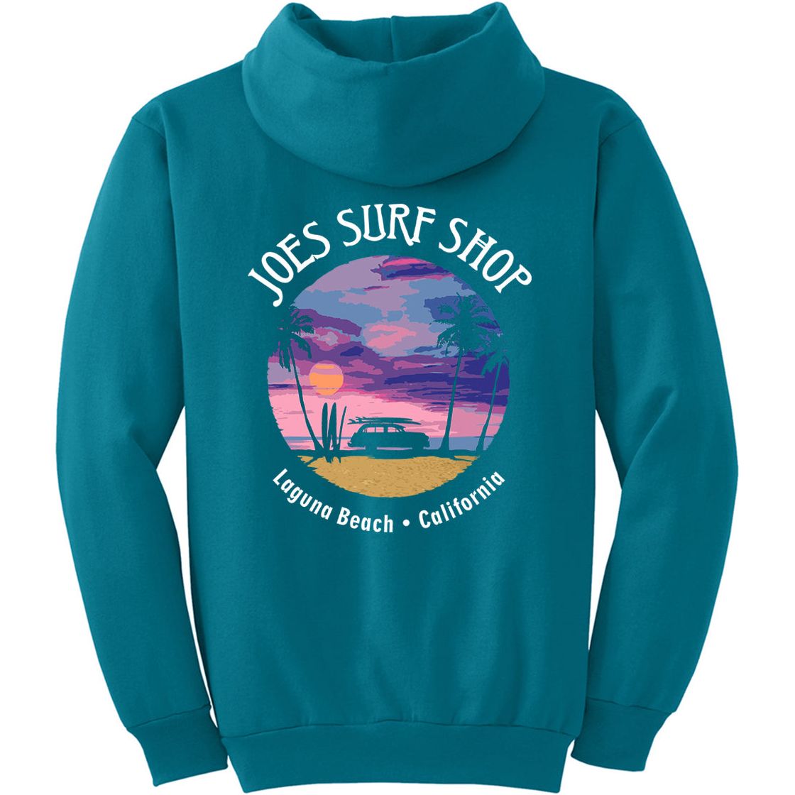 Joe's Surf Shop Wagon Silhouette Pullover Surf Hoodie - Angler's Pro Tackle & Outdoors