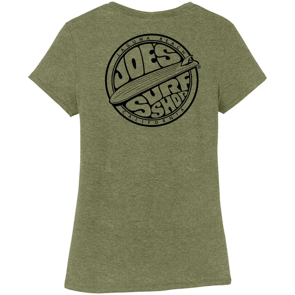 Joe's Surf Shop Women's Fins Up Tri - Blend Tee - Angler's Pro Tackle & Outdoors