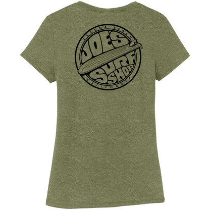 Joe's Surf Shop Women's Fins Up Tri - Blend Tee - Angler's Pro Tackle & Outdoors