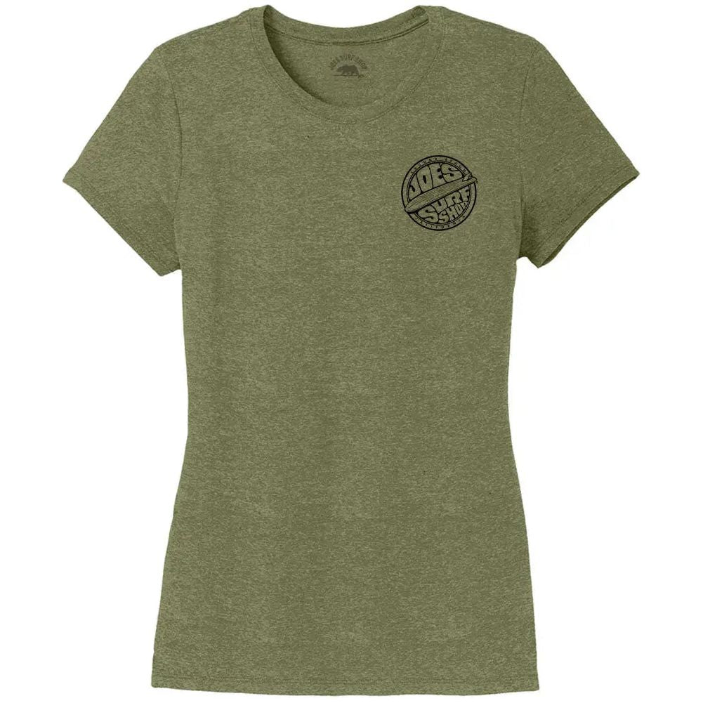 Joe's Surf Shop Women's Fins Up Tri - Blend Tee - Angler's Pro Tackle & Outdoors