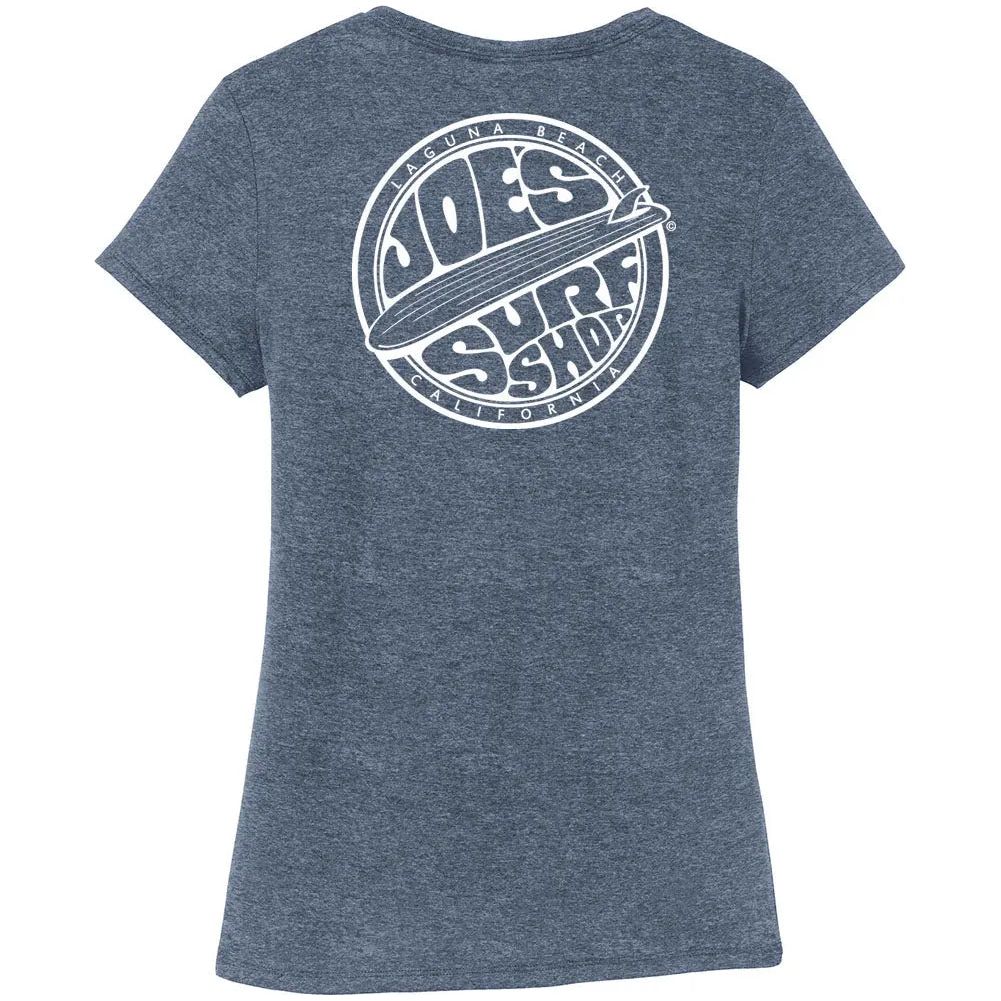 Joe's Surf Shop Women's Fins Up Tri - Blend Tee - Angler's Pro Tackle & Outdoors