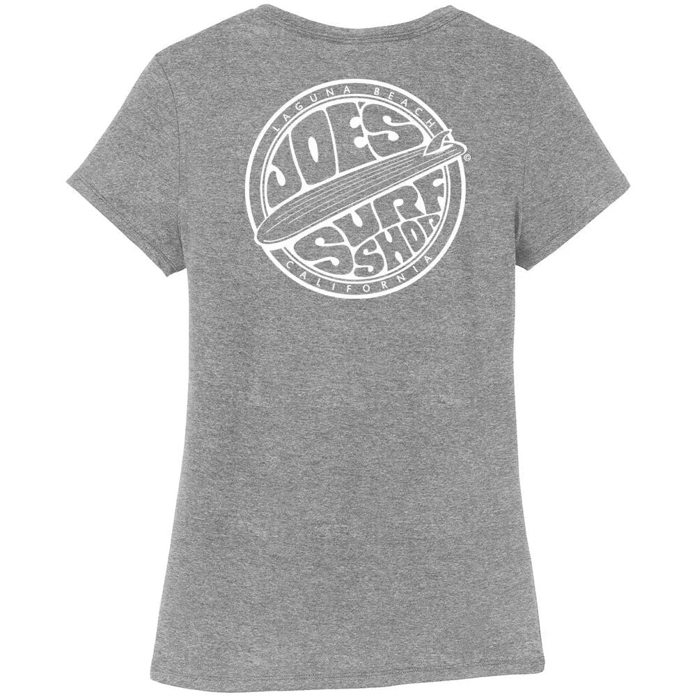 Joe's Surf Shop Women's Fins Up Tri - Blend Tee - Angler's Pro Tackle & Outdoors