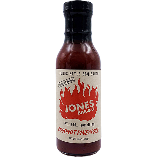 Jones Bar-B-Q Coconut Pineapple Sauce 15 oz.