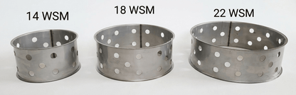 Hunsaker Vortex Smokers Jumbo WSM Stainless Charcoal Ring (For 14, 18, & 22 WSM)