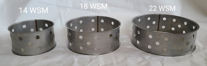 Hunsaker Vortex Smokers Jumbo WSM Stainless Charcoal Ring (For 14, 18, & 22 WSM)