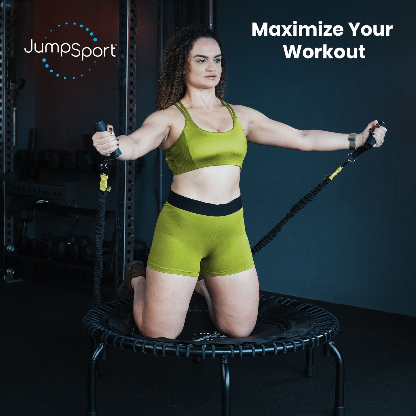 JumpSport 220 Small Rebounder for Adults, 39" ESSENTIAL Home Fitness Trampoline - Angler's Pro Tackle & Outdoors