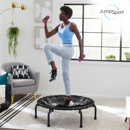 JumpSport 220 Small Rebounder for Adults, 39" ESSENTIAL Home Fitness Trampoline - Angler's Pro Tackle & Outdoors