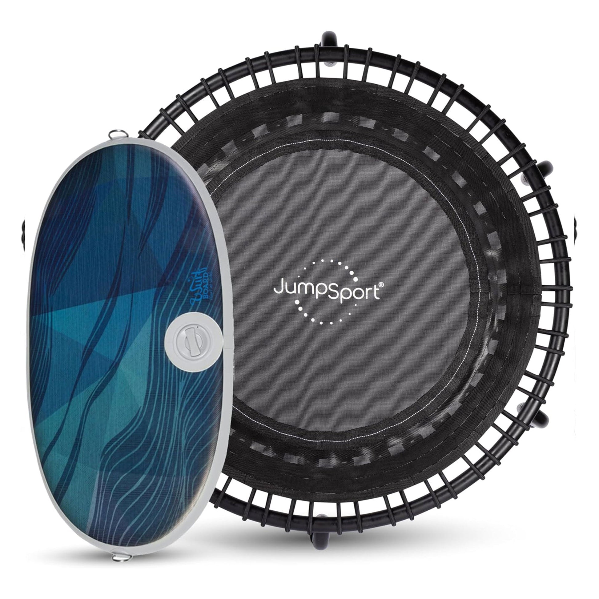 JumpSport 350 Fitness 39" Trampoline Bundled with Wurf Board Anti - Fatigue Mat - Angler's Pro Tackle & Outdoors