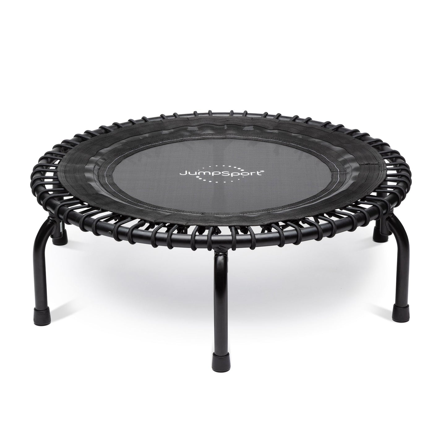 JumpSport 350 Indoor Lightweight 39" Fitness Trampoline, Black w/White Frame - Angler's Pro Tackle & Outdoors