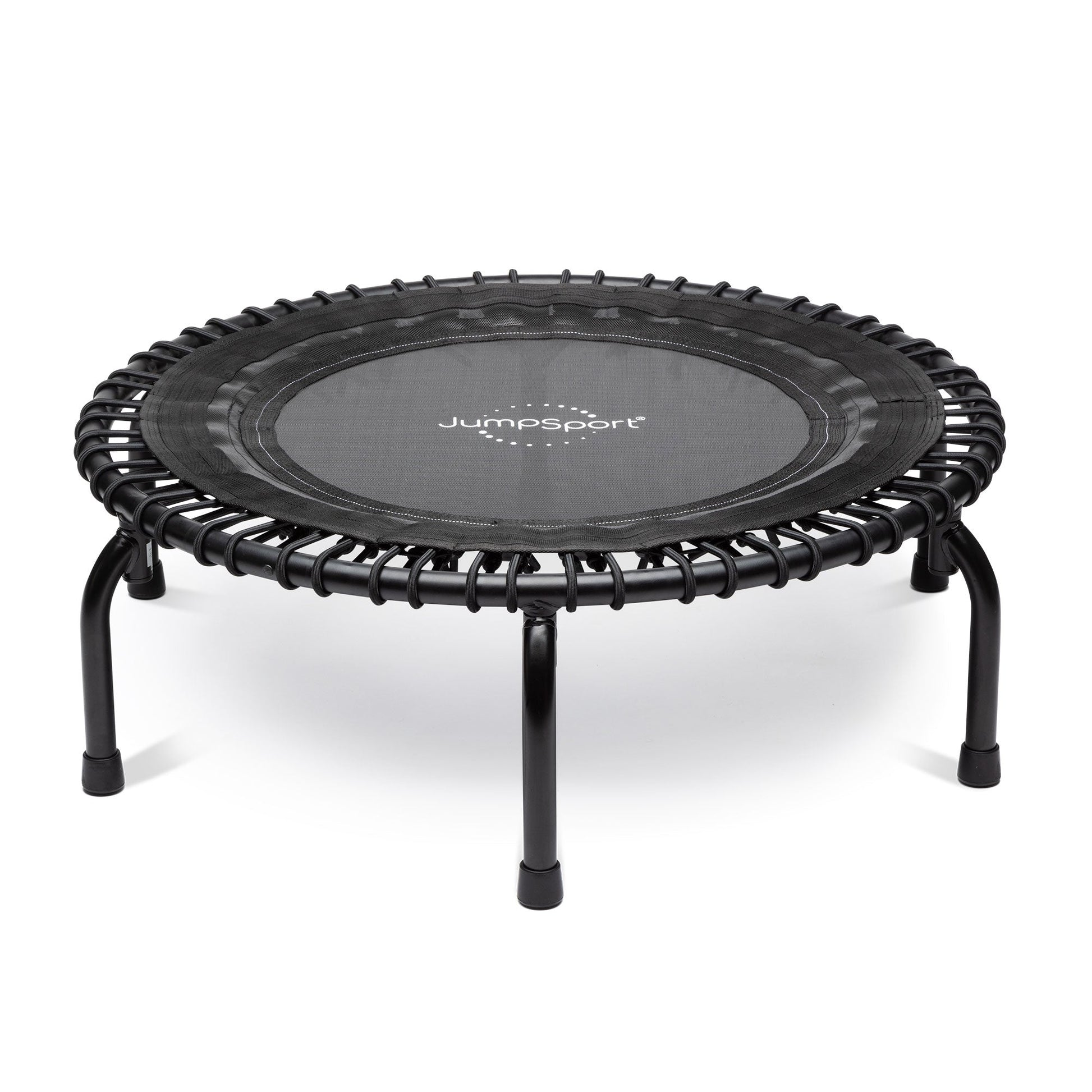 JumpSport 350 Indoor Lightweight 39" Fitness Trampoline, Black w/White Frame - Angler's Pro Tackle & Outdoors