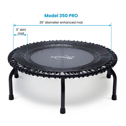 JumpSport 350 PRO Indoor Lightweight 39" Round Fitness Trampoline with 4 Videos - Angler's Pro Tackle & Outdoors