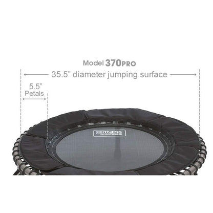 JumpSport 370 PRO Indoor Heavy Duty Lightweight 39 In Fitness Trampoline, Black - Angler's Pro Tackle & Outdoors