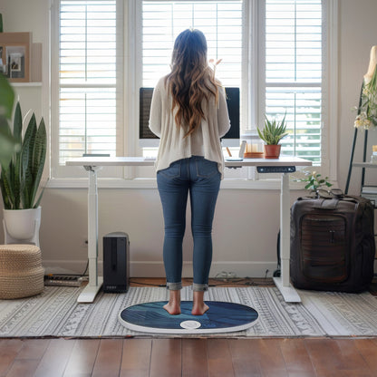 JumpSport Wurf Board Office Standing Desk Anti - Fatigue Mat, Maui Ocean Blue - Angler's Pro Tackle & Outdoors