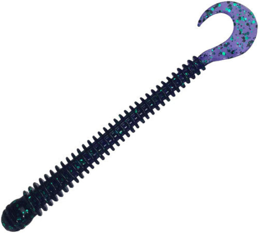 Just Lures Fishing Ring Worm 4" -  Junebug