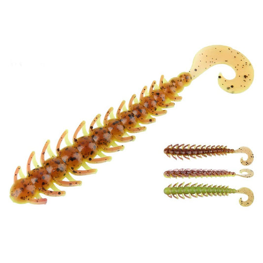 Just Lures Fishing Centipede - Bugsy (Brown / Green) - Angler's Pro Tackle & Outdoors