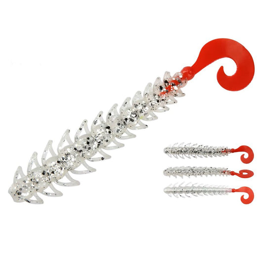 Just Lures Fishing Centipede - Bugsy ( Clear / Red) - Angler's Pro Tackle & Outdoors