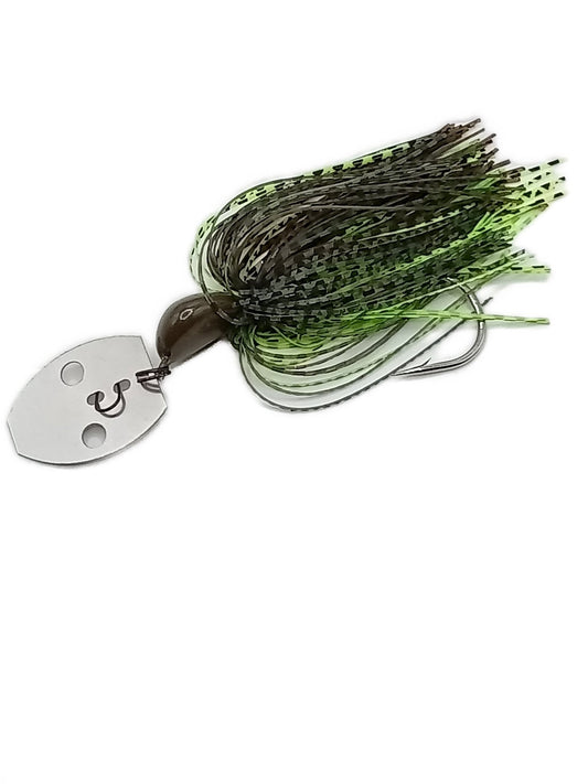 Just Lures Fishing Chatter Jig - Green Pumpkin Chartreuse - Angler's Pro Tackle & Outdoors